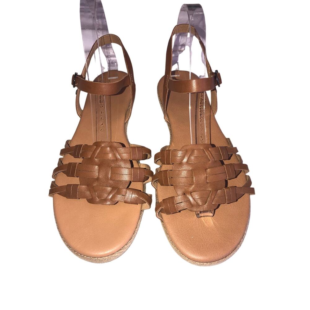Ugg Larisa Leather Espadrille Sandals Size 9 Tan Brown Boho Beach Festival